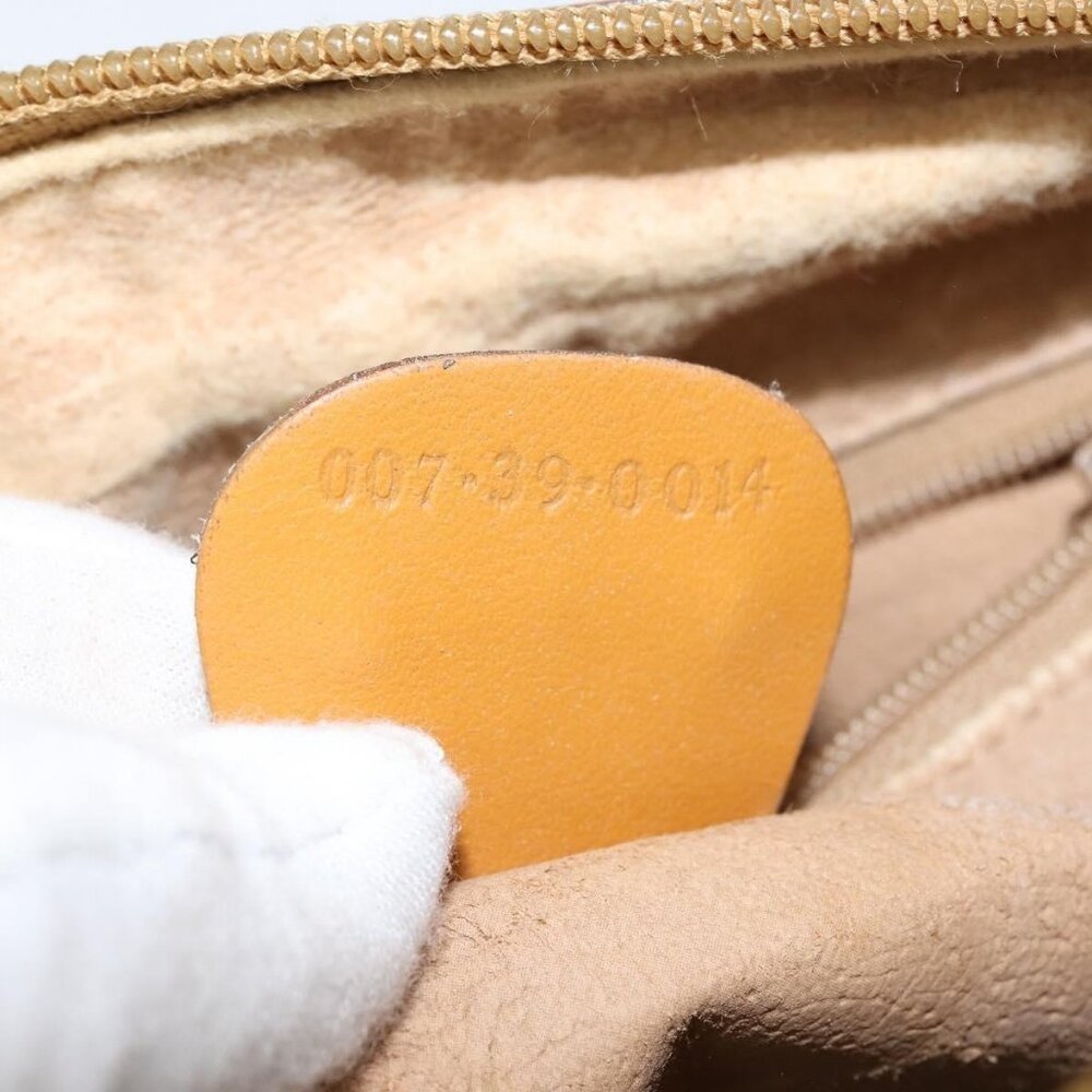 Authentic GUCCI Micro GG Supreme Shoulder Bag PVC Beige Gold 007 39 0014 - Picture 4 of 16